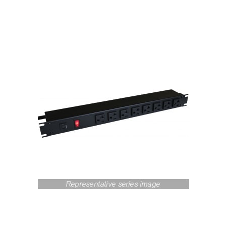 20A RACK MOUNT, 6 REC ON FRONT